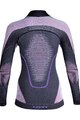UYN Cyklistické tričko s dlhým rukávom - EVOLUTYON LADY - fialová/ružová/šedá