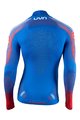 UYN Cyklistické tričko s dlhým rukávom - NATYON 2.0 SLOVAKIA - červená/biela/modrá