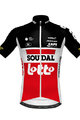 Cyklistický dres s krátkym rukávom - LOTTO SOUDAL 2020 - biela/červená/čierna
