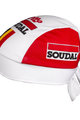 Cyklistická bandana - LOTTO SOUDAL 2019 - biela/červená