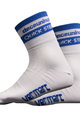 Cyklistické ponožky klasické - QUICKSTEP 2019 - biela/modrá