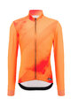 SANTINI Cyklistický dres s dlhým rukávom zimný - PURE DYE - oranžová