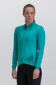 SANTINI Cyklistický dres s dlhým rukávom zimný - PURE DYE - modrá