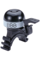 BBB Mini zvonček na bicykel s univerzálnym úchytom - BBB-16 MINIFIT - biela