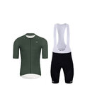 HOLOKOLO Cyklistický krátky dres a krátke nohavice - ELEVATE - čierna/zelená