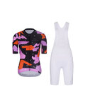 RIVANELLE Cyklistický krátky dres a krátke nohavice - BIKE´S GOOD - biela/viacfarebná/čierna