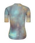 RIVANELLE Cyklistický krátky dres a krátke nohavice - COSMA - zelená/fialová/zlatá
