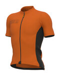 ALÉ Cyklistický dres s krátkym rukávom - SOLID COLOR BLOCK - oranžová