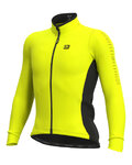 ALÉ Cyklistický dres s dlhým rukávom zimný - SOLID FONDO WINTER - žltá