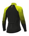 ALÉ Cyklistický dres s dlhým rukávom zimný - R-EV1 CLIMA PROTECTION 2.0 VELOCITY WIND G+ - žltá/čierna