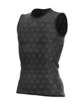 ALÉ Cyklistické tričko bez rukávov - QUARK LESS - čierna