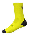 ALÉ Cyklistické ponožky klasické - DIGITOPRESS - žltá