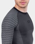 ALÉ Cyklistické tričko s dlhým rukávom - INTIMO S1 FALL 2.0 - šedá