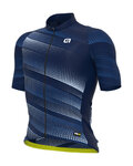 ALÉ Cyklistický dres s krátkym rukávom - PR-R GREEN SPEED - modrá