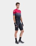 ALÉ Cyklistický dres s krátkym rukávom - PR-S GRADIENT - červená/šedá