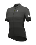 ALÉ Cyklistický dres s krátkym rukávom - SOLID LEVEL LADY - šedá