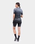 ALÉ Cyklistický dres s krátkym rukávom - SOLID LEVEL LADY - šedá