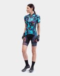 ALÉ Cyklistický dres s krátkym rukávom - SOLID CHIOS LADY - tyrkysová