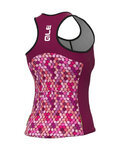 ALÉ Cyklistický dres bez rukávov - SOLID CANDY LADY - ružová