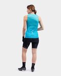 ALÉ Cyklistický dres bez rukávov - SOLID LEVEL LADY - zelená