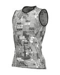 ALÉ Cyklistické tričko bez rukávov - INTIMO BREAK - šedá