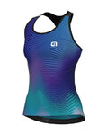 ALÉ Cyklistický dres bez rukávov - ONDA PRAGMA - modrá