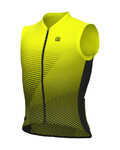 ALÉ Cyklistický dres bez rukávov - MODULAR PR-E - žltá