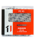 SRAM reťaz - PC X1 SOLIDPIN - strieborná