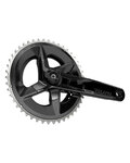 SRAM kľuky s prevodníkom - RIVAL D1 QUARQ ROAD POWER METER DUB 160 48-35 - čierna