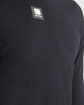 SPORTFUL Cyklistické tričko s dlhým rukávom - MERINO LS - čierna