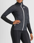 SPORTFUL Cyklistická vetruodolná bunda - CARDIO W - čierna/biela