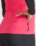 SPORTFUL Cyklistický dres s dlhým rukávom zimný - SQUADRA W - ružová/čierna