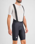 SPORTFUL Cyklistické nohavice krátke s trakmi - FIANDRE NORAIN PRO - čierna