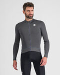 SPORTFUL Cyklistický dres s dlhým rukávom zimný - MONOCROM THERMAL - antracitová