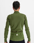 SPORTFUL Cyklistický dres s dlhým rukávom zimný - MONOCROM THERMAL - zelená