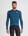 SPORTFUL Cyklistický dres s dlhým rukávom zimný - MONOCROM THERMAL - modrá