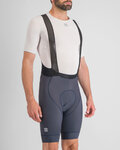 SPORTFUL Cyklistické nohavice krátke s trakmi - BODYFIT PRO - modrá