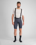 SPORTFUL Cyklistické nohavice krátke s trakmi - BODYFIT PRO - modrá