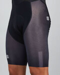 SPORTFUL Cyklistické nohavice krátke s trakmi - BODYFIT PRO AIR - čierna