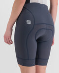 SPORTFUL Cyklistické nohavice krátke s trakmi - BODYFIT - modrá