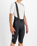 SPORTFUL Cyklistické nohavice krátke s trakmi - BODYFIT PRO THERMAL - čierna