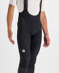 SPORTFUL Cyklistické nohavice dlhé s trakmi - TOTAL COMFORT - čierna