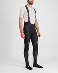 SPORTFUL Cyklistické nohavice dlhé s trakmi - TOTAL COMFORT - čierna