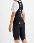 SPORTFUL Cyklistické nohavice krátke s trakmi - BODYFIT PRO THERMAL - čierna