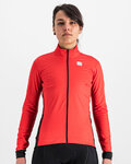 SPORTFUL Cyklistická vetruodolná bunda - NEO SOFTSHELL - červená/čierna