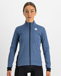 SPORTFUL Cyklistická vetruodolná bunda - NEO SOFTSHELL - modrá/čierna