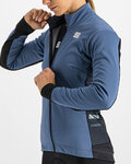 SPORTFUL Cyklistická vetruodolná bunda - NEO SOFTSHELL - modrá/čierna