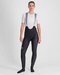 SPORTFUL Cyklistické nohavice dlhé s trakmi - TOTAL COMFORT W - čierna