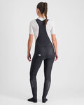 SPORTFUL Cyklistické nohavice dlhé s trakmi - TOTAL COMFORT - čierna