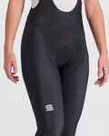 SPORTFUL Cyklistické nohavice dlhé s trakmi - TOTAL COMFORT - čierna